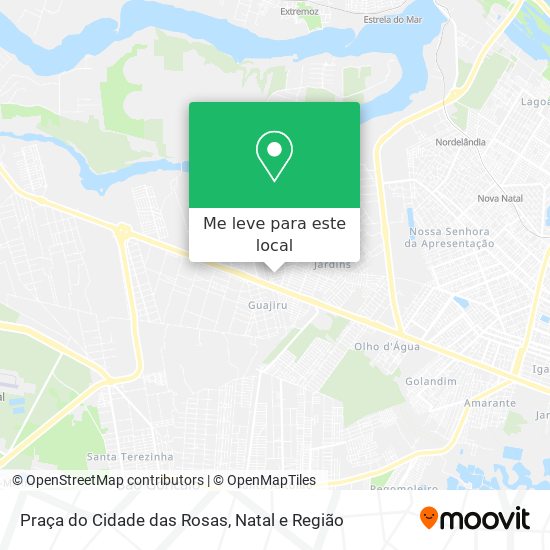 Praça do Cidade das Rosas mapa