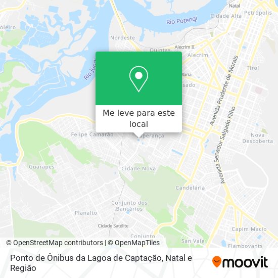 Ponto de Ônibus da Lagoa de Captação mapa