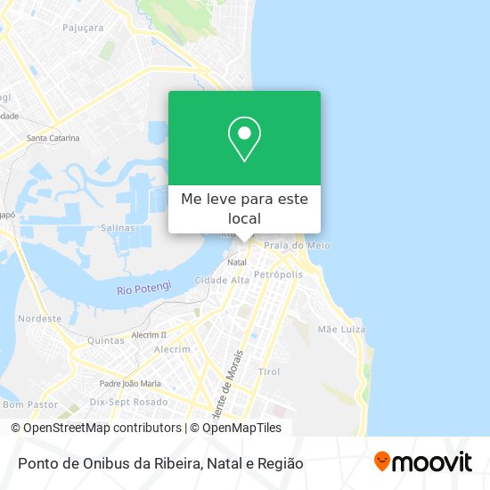 Ponto de Onibus da Ribeira mapa