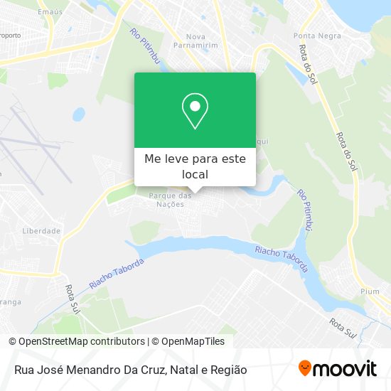 Rua José Menandro Da Cruz mapa