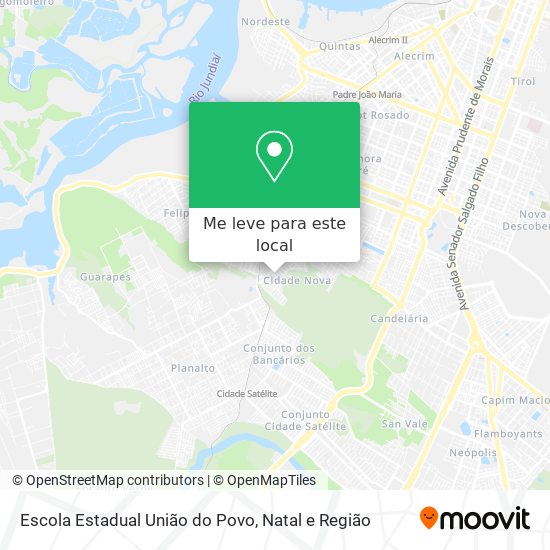 Escola Estadual União do Povo mapa