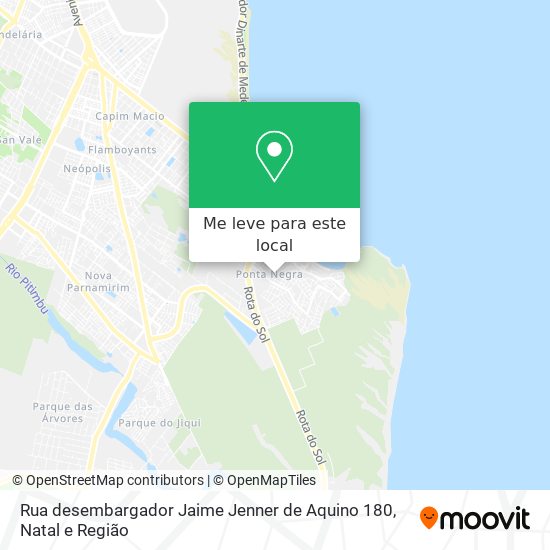 Rua desembargador Jaime Jenner de Aquino 180 mapa