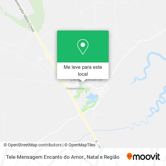 Tele-Mensagem Encanto do Amor. mapa
