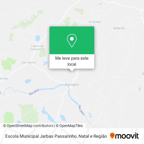 Escola Municipal Jarbas Passarinho mapa