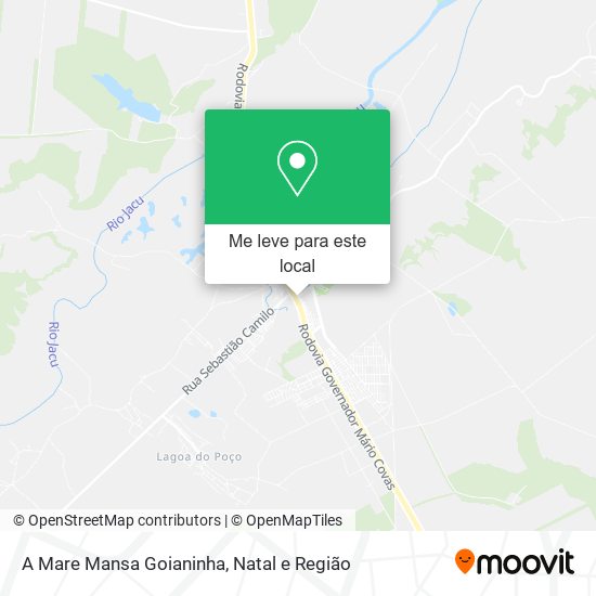 A Mare Mansa Goianinha mapa