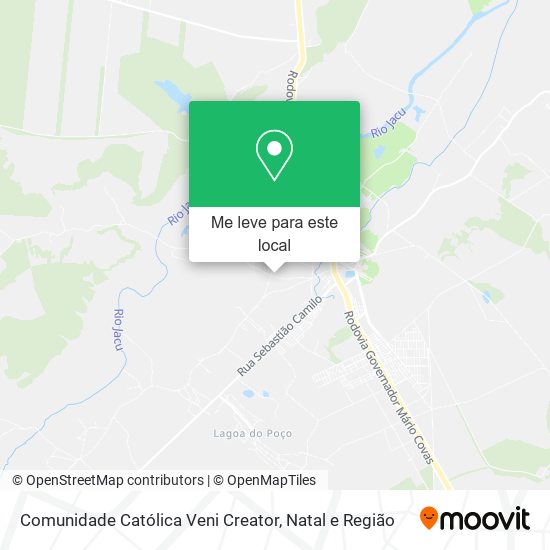 Comunidade Católica Veni Creator mapa