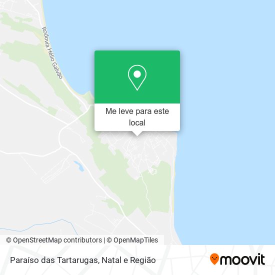 Paraíso das Tartarugas mapa
