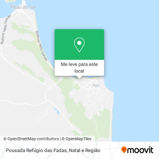 Pousada Refúgio das Fadas mapa
