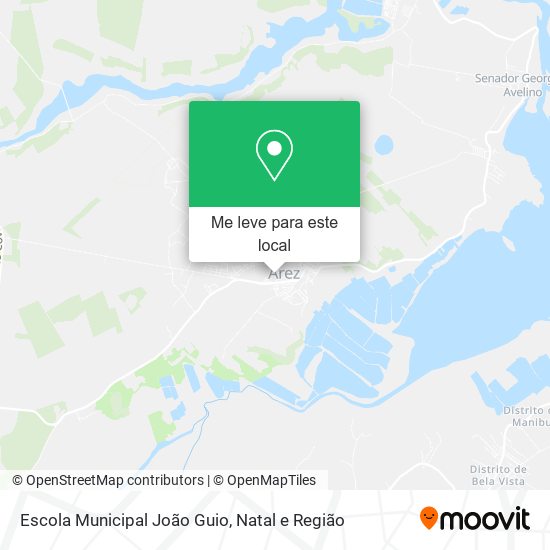 Escola Municipal João Guio mapa