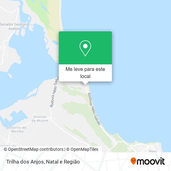Trilha dos Anjos mapa
