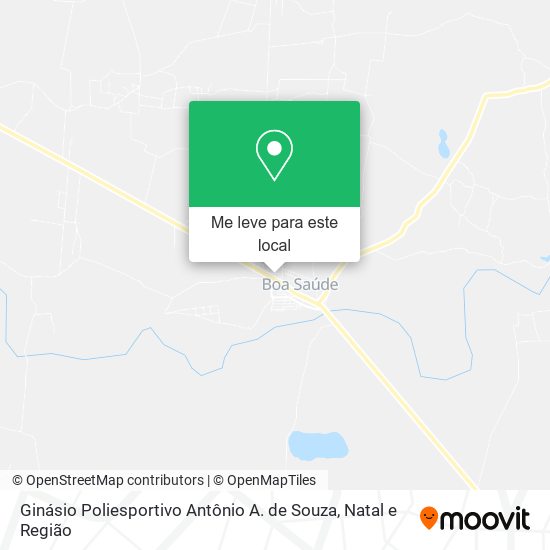 Ginásio Poliesportivo Antônio A. de Souza mapa