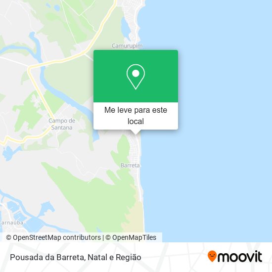 Pousada da Barreta mapa