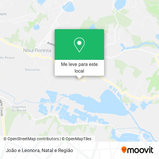 João e Leonora mapa