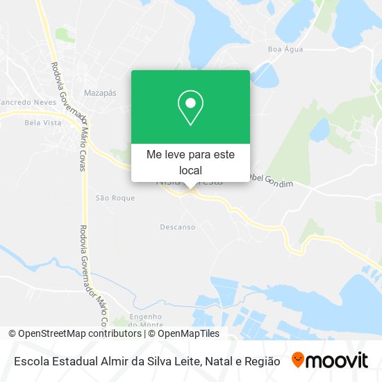 Escola Estadual Almir da Silva Leite mapa