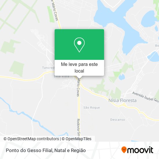 Ponto do Gesso Filial mapa