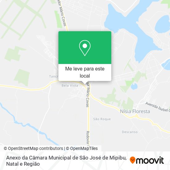 Anexo da Câmara Municipal de São José de Mipibu mapa