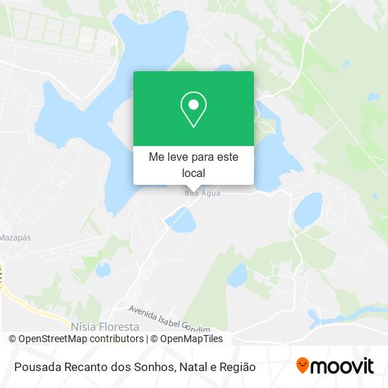 Pousada Recanto dos Sonhos mapa