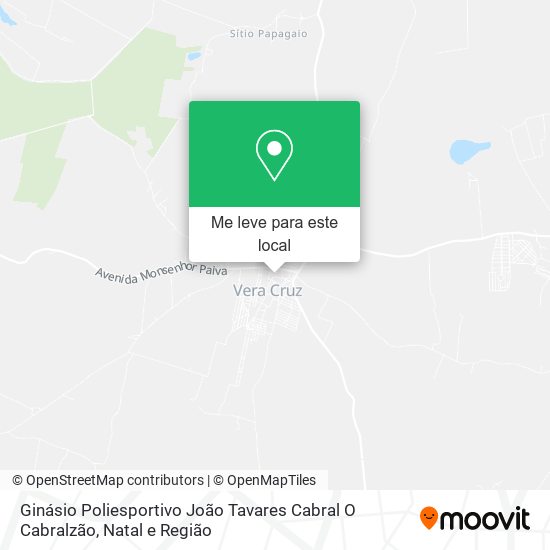 Ginásio Poliesportivo João Tavares Cabral O Cabralzão mapa