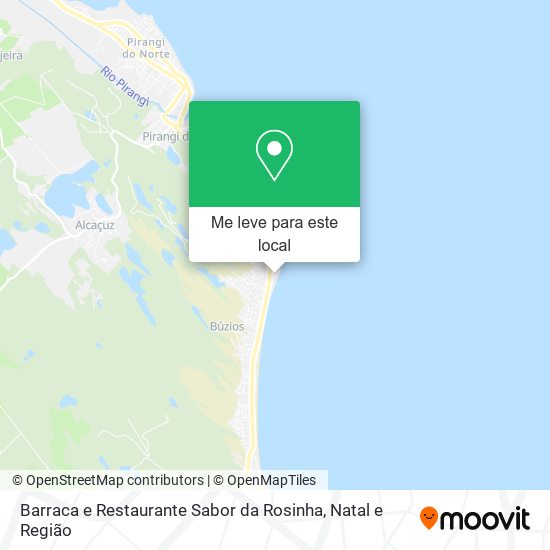 Barraca e Restaurante Sabor da Rosinha mapa