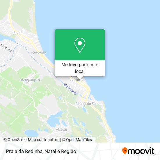 Praia da Redinha mapa