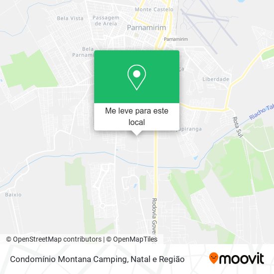 Condomínio Montana Camping mapa