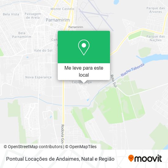 Pontual Locações de Andaimes mapa