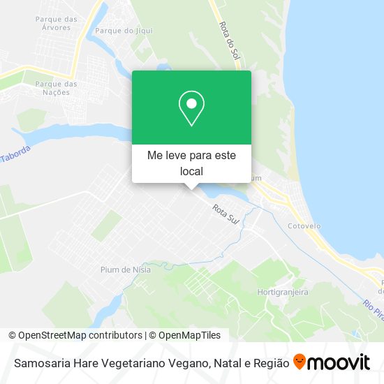 Samosaria Hare Vegetariano Vegano mapa