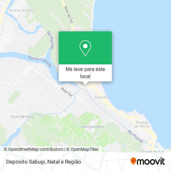 Depósito Sabugi mapa