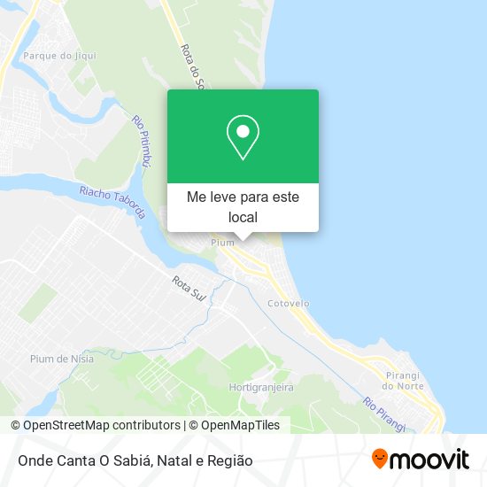 Onde Canta O Sabiá mapa