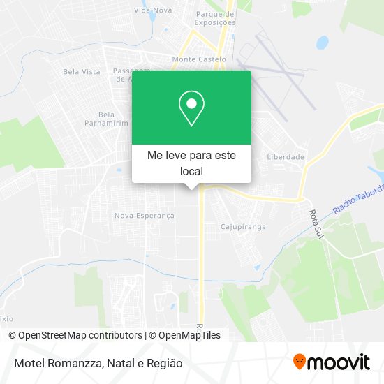 Motel Romanzza mapa