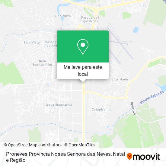 Proneves Província Nossa Senhora das Neves mapa