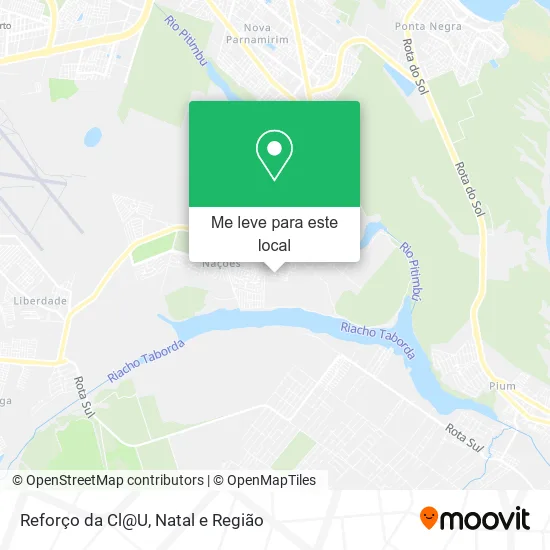 Reforço da Cl@U mapa
