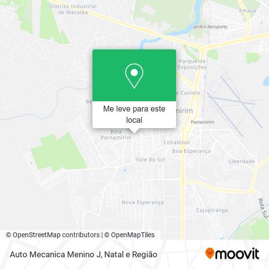 Auto Mecanica Menino J mapa