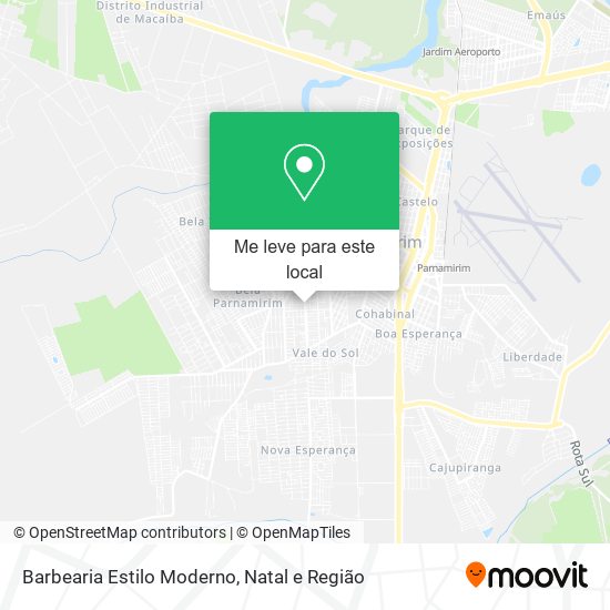 Barbearia Estilo Moderno mapa