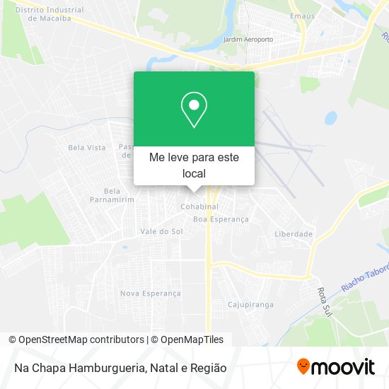 Na Chapa Hamburgueria mapa