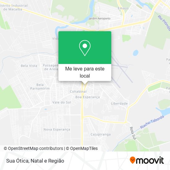 Sua Ótica mapa