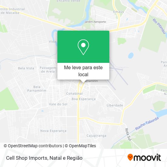 Cell Shop Imports mapa
