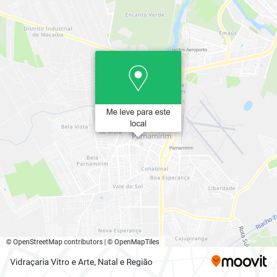 Vidraçaria Vitro e Arte mapa