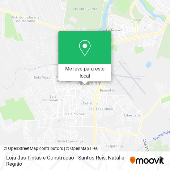 Loja das Tintas e Construção - Santos Reis mapa