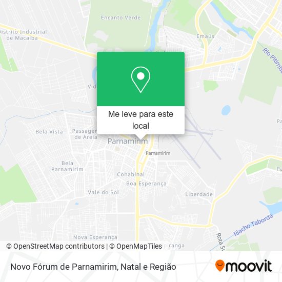 Novo Fórum de Parnamirim mapa