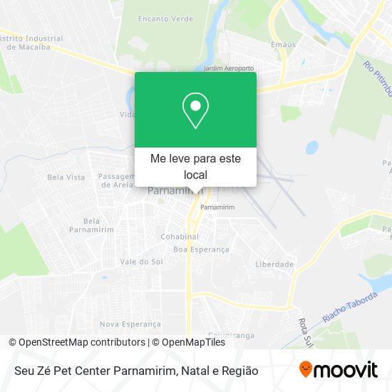 Seu Zé Pet Center Parnamirim mapa