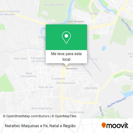 Nataltec Maquinas e Fe mapa