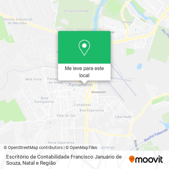 Escritório de Contabilidade Francisco Januário de Souza mapa