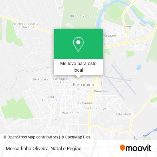 Mercadinho Oliveira mapa