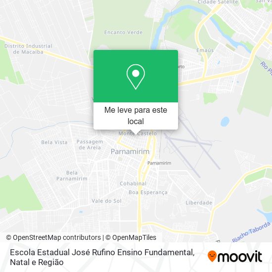 Escola Estadual José Rufino Ensino Fundamental mapa