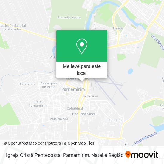 Igreja Cristã Pentecostal Parnamirim mapa