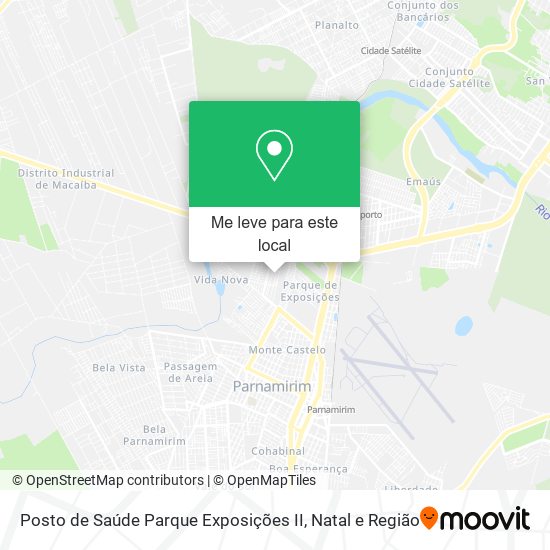 Posto de Saúde Parque Exposições II mapa