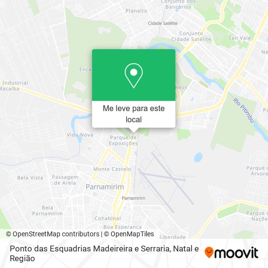 Ponto das Esquadrias Madeireira e Serraria mapa