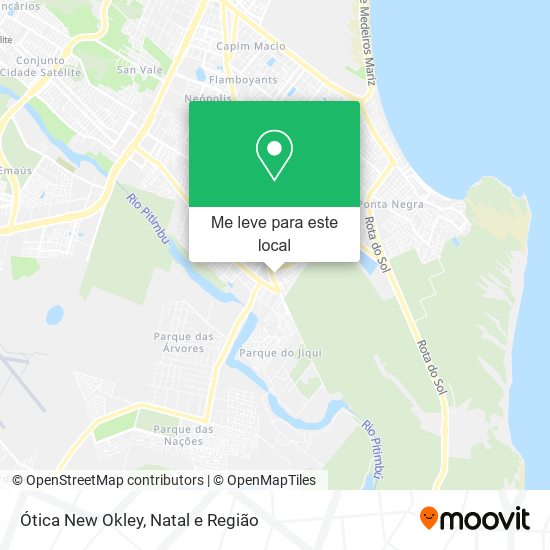 Ótica New Okley mapa