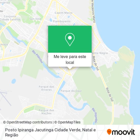 Posto Ipiranga Jacutinga Cidade Verde mapa